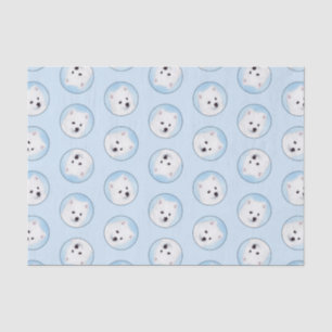 Papier Mousseline American Eskimo Eskie Puppy Peinture Cute Chien Ar
