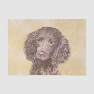 Papier Mousseline American Water Spaniel Peinture - Original Dog Art