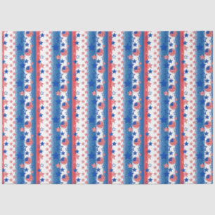 Papier Mousseline Amérique Red White et Blue Series Design 25