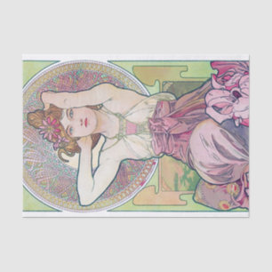 Papier Mousseline Améthyste (quatre bijoux), Alphonse Mucha