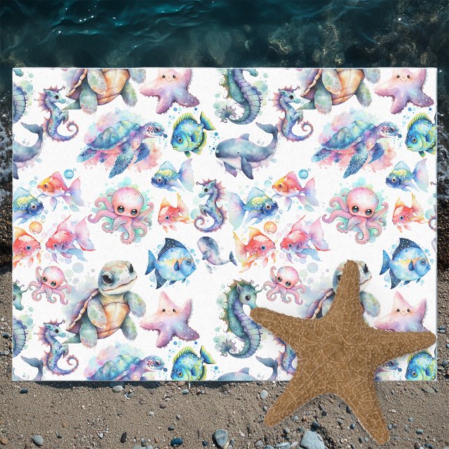 Papier Mousseline Amis aquatiques (Créateur téléchargé)