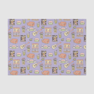 Papier Mousseline AMIS™   Motif d'icône violet