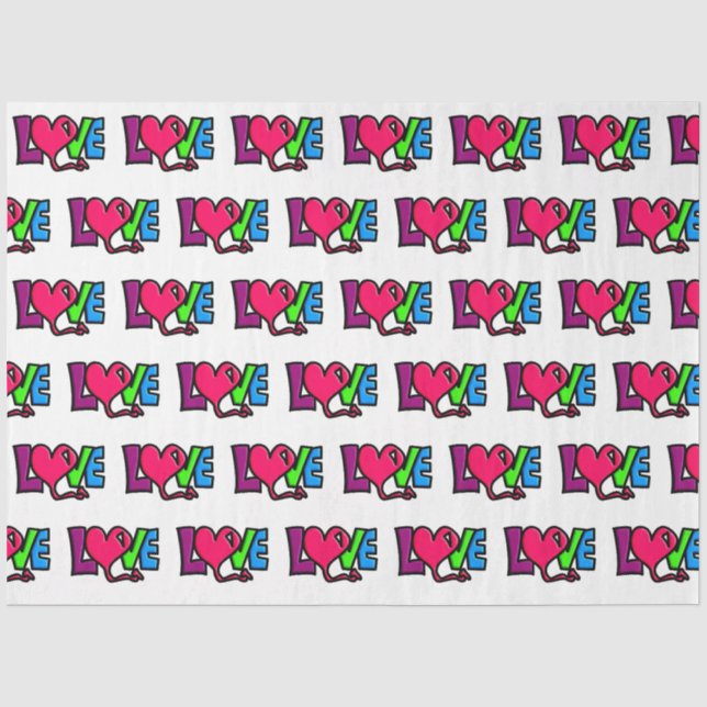 Papier Mousseline Amour (Recto)
