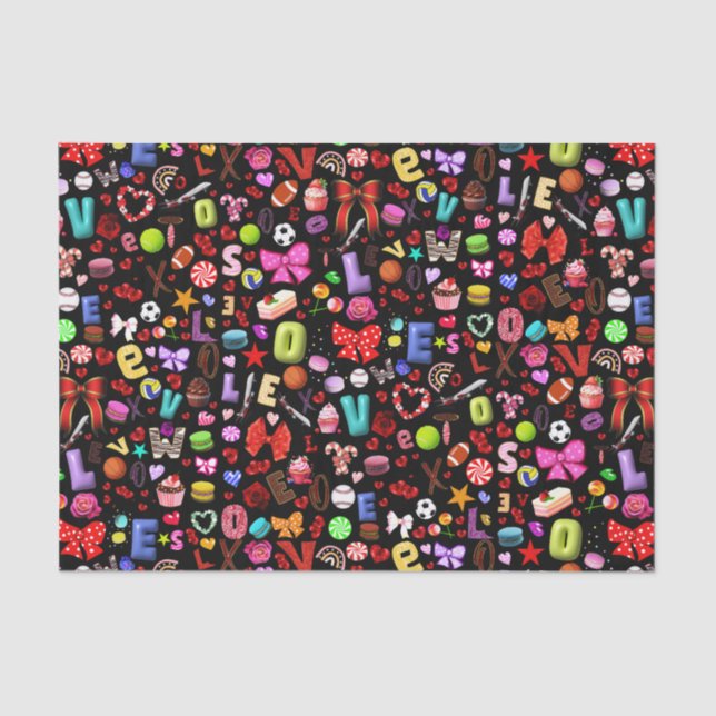 Papier Mousseline Amour (Recto)