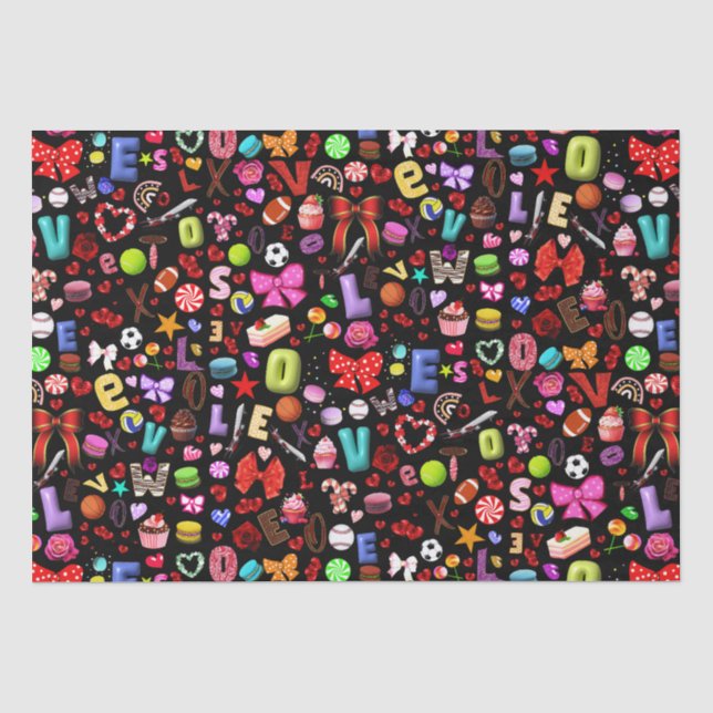 Papier Mousseline Amour (Recto)