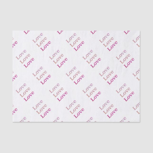 Papier Mousseline Amour Amour (Recto)