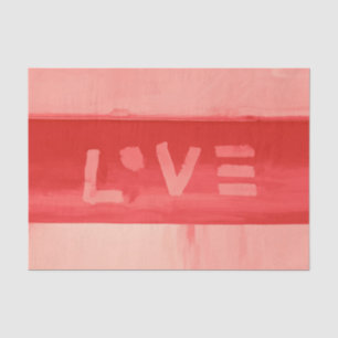 Papier Mousseline Amour de corail vivant chic hippie de Boho