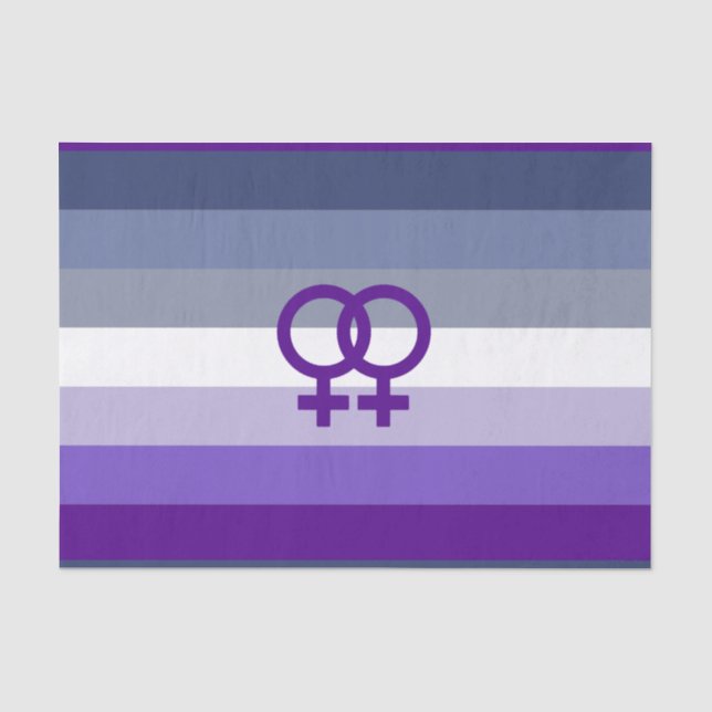 Papier Mousseline Amour Lesbien Butch Fierté WLW (Recto)