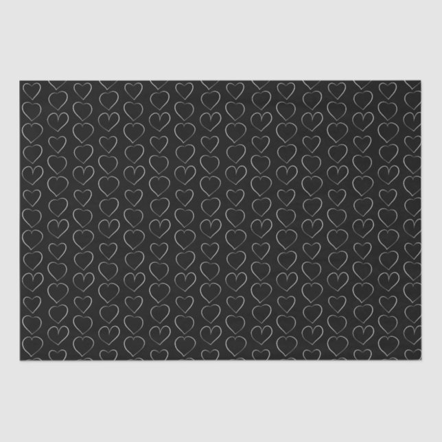 PAPIER MOUSSELINE AMOUR ROMANTIQUE COEUR (Recto)