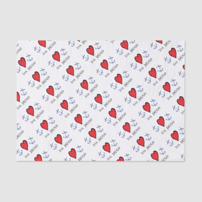 Papier Mousseline amour San Diego (Recto)