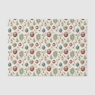 Papier Mousseline ampoule de Noël carrelée