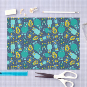 Papier Mousseline Amusant Petit Cartoon Monsters Garçons Anniversair