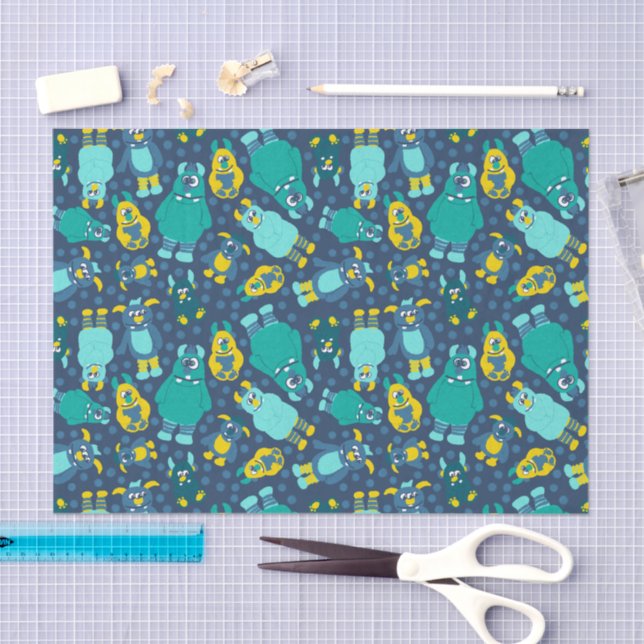 Papier Mousseline Amusant Petit Cartoon Monsters Garçons Anniversair (Artisanat)