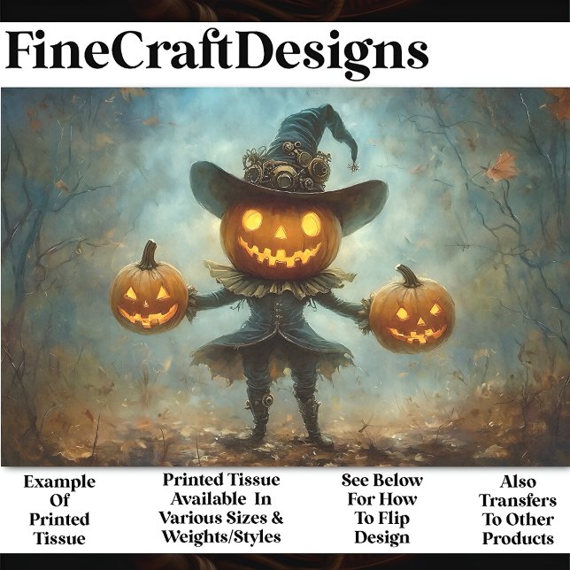 Papier Mousseline Amusants Éffrayant Citrouille en tête personne AB3 (Créateur téléchargé)