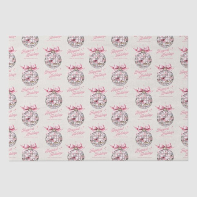 Papier Mousseline Amusants Moderne Disco Ball Ornament Vacances Les  (Recto)