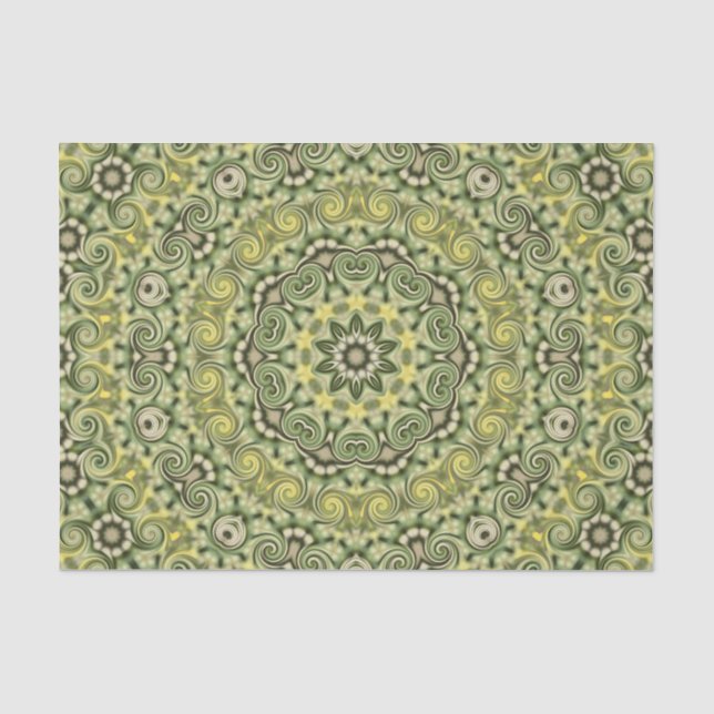 Papier Mousseline Amusez-vous avec le vert citron (Recto)