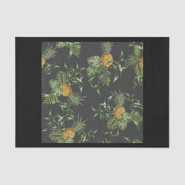 Papier Mousseline ananas (Recto)