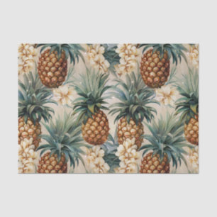 Papier Mousseline Ananas tropicaux Mariage floral