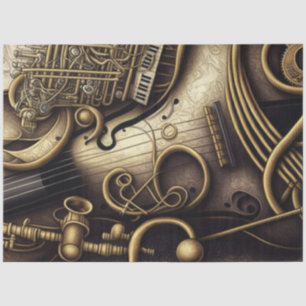 Papier Mousseline Anatomie de la série musicale Design 5