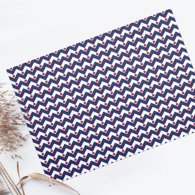 Papier Mousseline Ancre bleue marine (Créateur téléchargé)