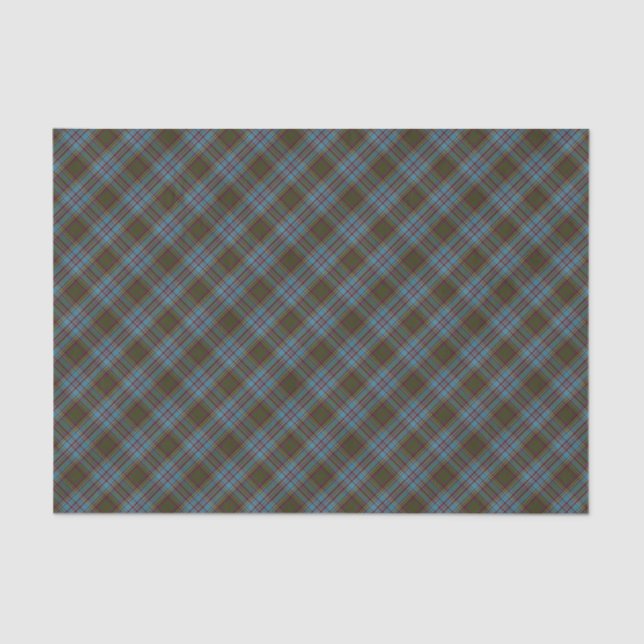 Papier Mousseline Anderson Clan Tartan Plaid Motif Scottish (Recto)