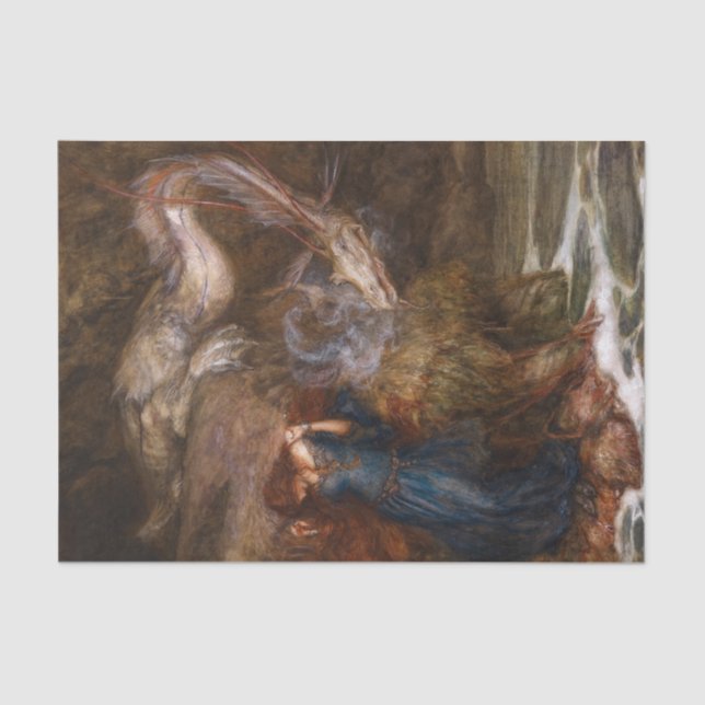 Papier Mousseline Andromeda par Arthur Rackham (Recto)