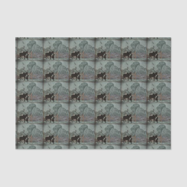 Papier Mousseline Âne de mouture (Recto)