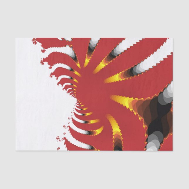 PAPIER MOUSSELINE ANÉMONE DE MER (Recto)