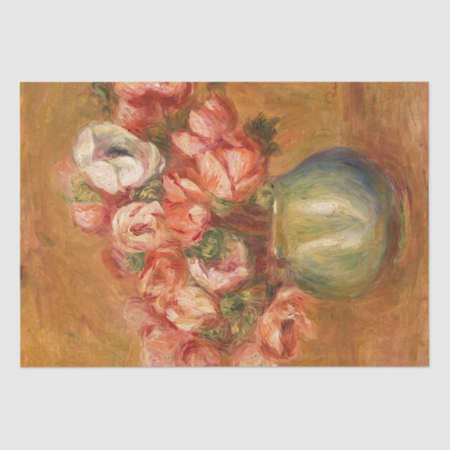 Papier Mousseline Anemones par Pierre-Auguste Renoir (Recto)