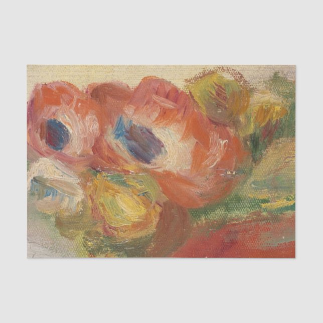 Papier Mousseline Anémones par Renoir (Recto)