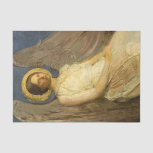 Papier Mousseline Ange assis par Abbott Handerson Thayer