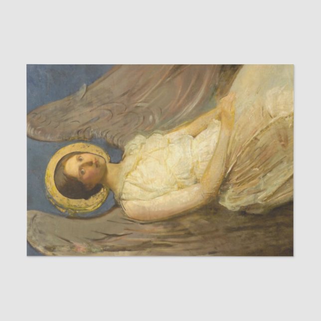 Papier Mousseline Ange assis par Abbott Handerson Thayer (Recto)