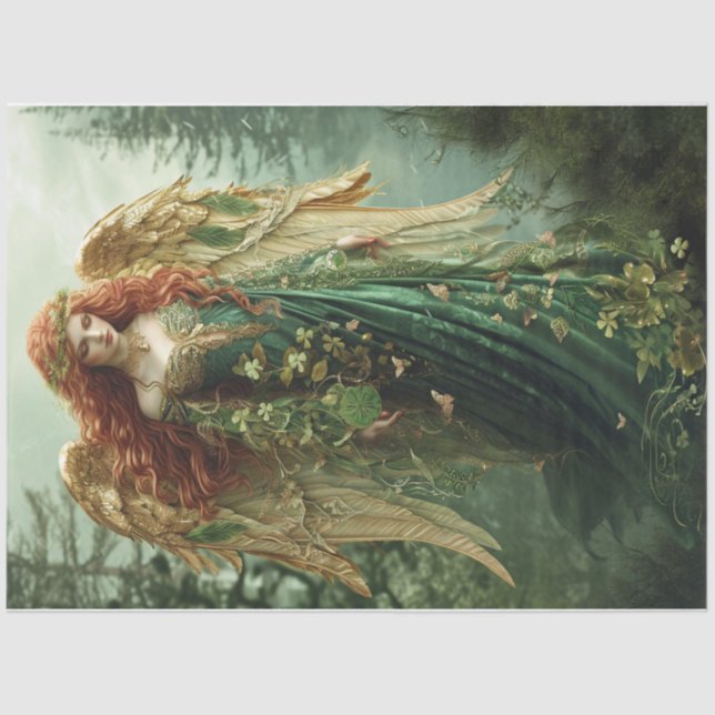 Papier Mousseline Ange celtique (Recto)