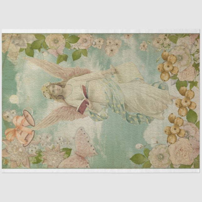 Papier Mousseline Ange Christmas Bells (Recto)