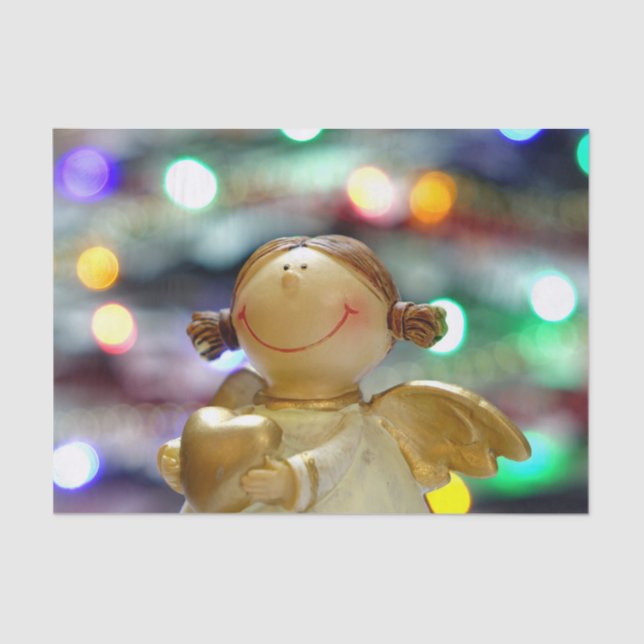 Papier Mousseline Ange de Noël (Recto)