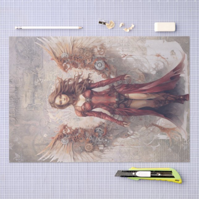 Papier Mousseline Ange Steampunk (Artisanat)