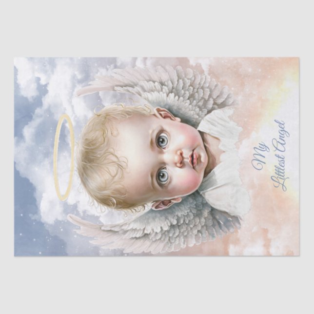 Papier Mousseline Angel Baby "Mon Petit Ange" Personnaliser (Recto)
