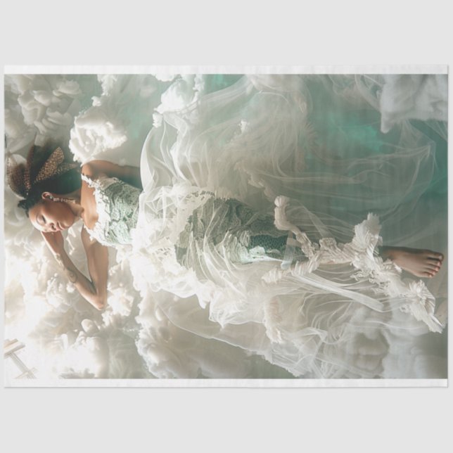 Papier Mousseline Angel dans la page de découpage des nuages (Recto)