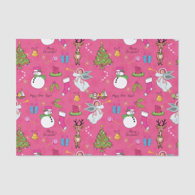 Papier Mousseline Angel de Noël (Recto)