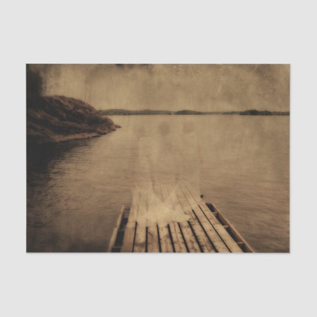 Papier Mousseline Angel Vintage Antique Sepia Texture Brown (Recto)