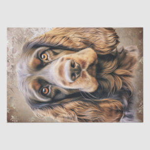 Papier Mousseline Anglais Cocker Spaniel Chien