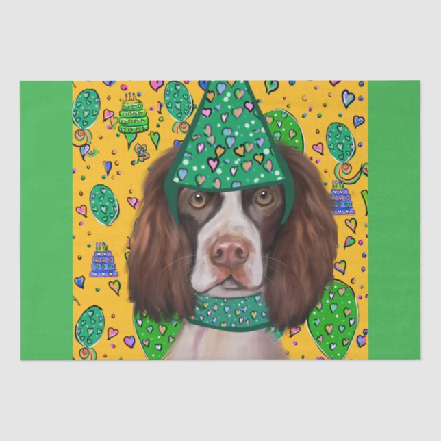 Papier Mousseline Anglais Springer Spaniel (Recto)