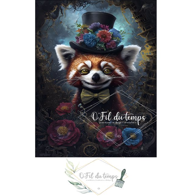 Papier Mousseline Animal drôle avec papier de découpage Casquette. (Créateur téléchargé)