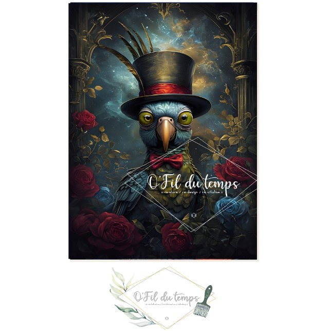 Papier Mousseline Animal drôle avec papier de découpage Casquette. (Créateur téléchargé)