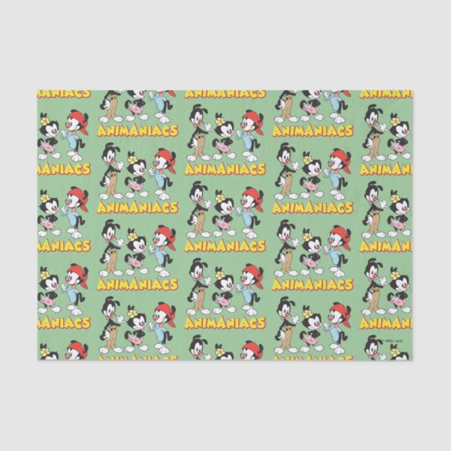 Papier Mousseline Animaniacs | Yakko, Dot et Wakko debout