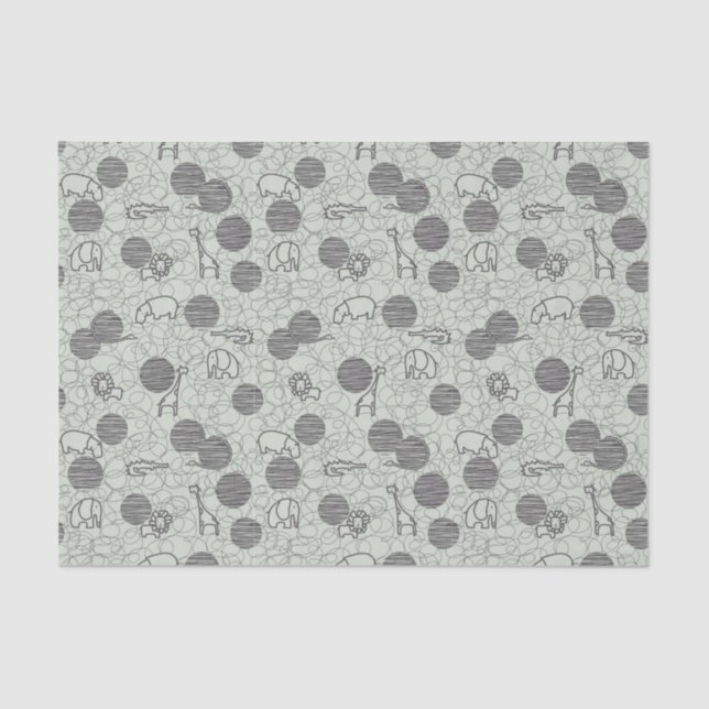 Papier Mousseline animaux 1 de safari (Recto)