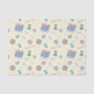 Papier Mousseline Anime Tom, Jerry et Tuffy Playtime Motif