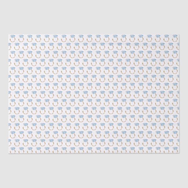 Papier Mousseline Anneau Mariage Fiançailles de diamant (Recto)