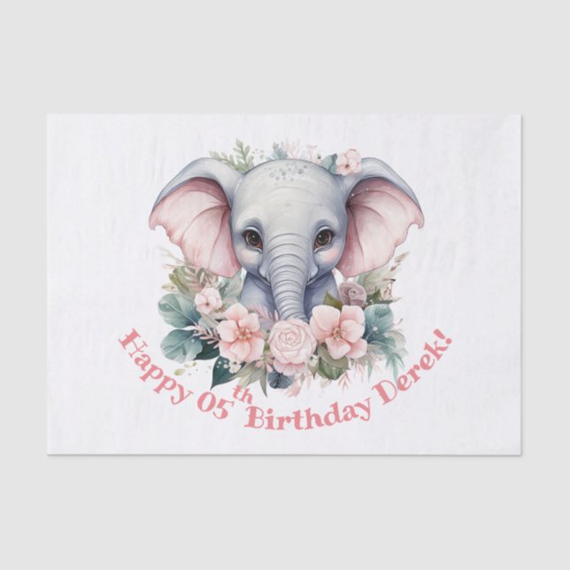 Papier Mousseline Anniversaire de Chubby (Recto)