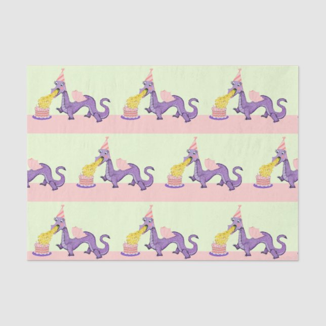 Papier Mousseline Anniversaire de Dragon Mignon (Recto)